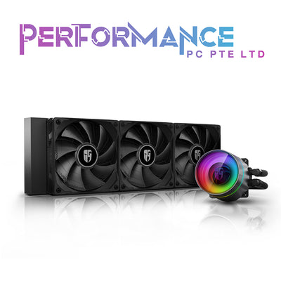 Deepcool Castle 360EX AIO, 360mm Radiator, ARGB XL Pure Copper CPU Block with New Deepcool LOGO, 3 x CF120 ARGB Fan CPU COOLER (3 Years Warranty By Tech Dynamic Pte Ltd)