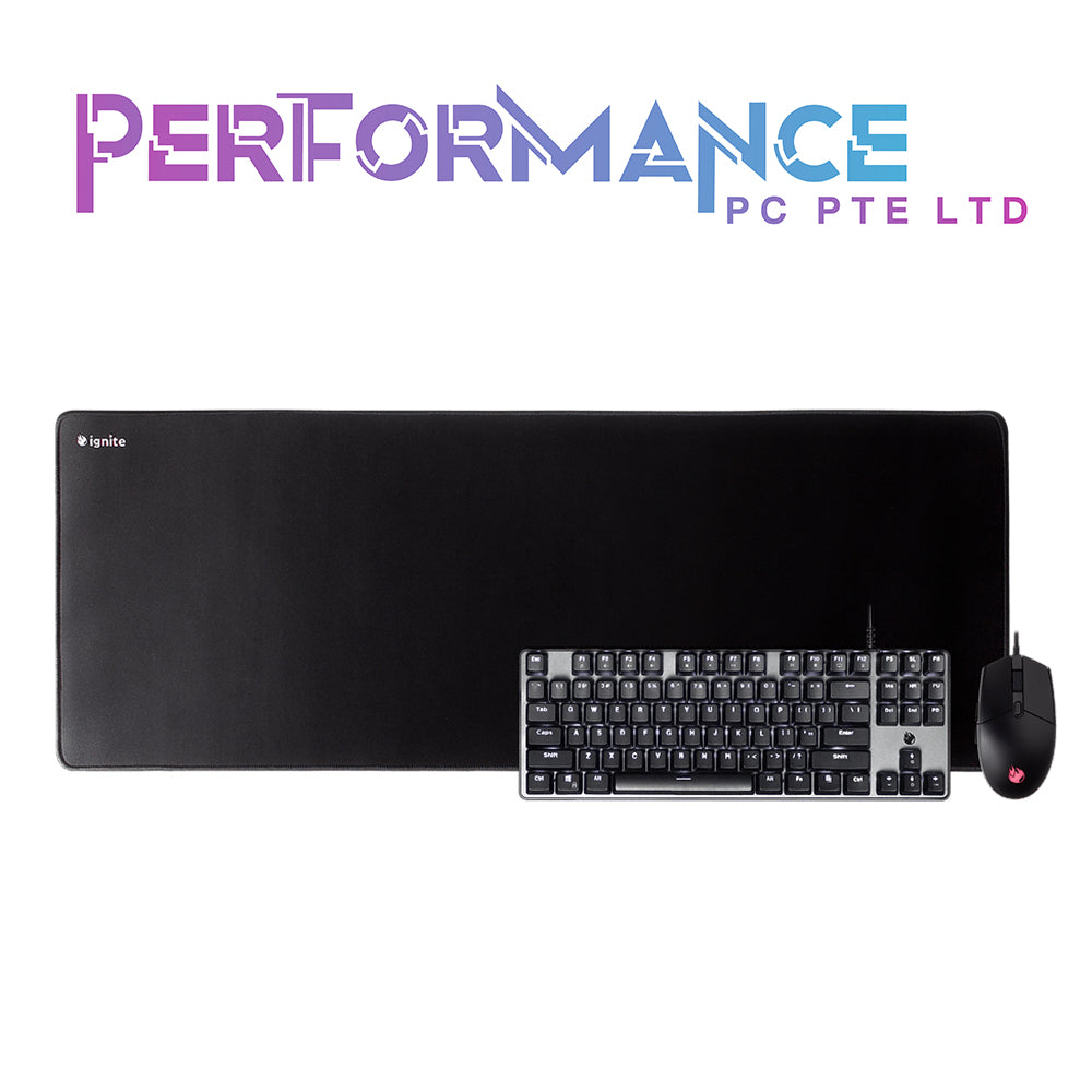 TECWARE IGNITE Gaming Bundle 3 IN 1 Mechanical White LED 87 Keys Keyboard + 4800 DPI RGB Mouse + Highly Durable Mousepad (1 YEAR WARRANTY BY TECH DYNAMIC PTE LTD)
