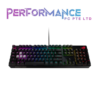 ASUS ROG Strix Scope RGB wired mechanical gaming keyboard with Cherry MX switches, aluminum frame, Aura Sync lighting and additional silver WASD for FPS games (2 YEARS WARRANTY BY BAN LEONG TECHNOLOGIES PTE LTD)