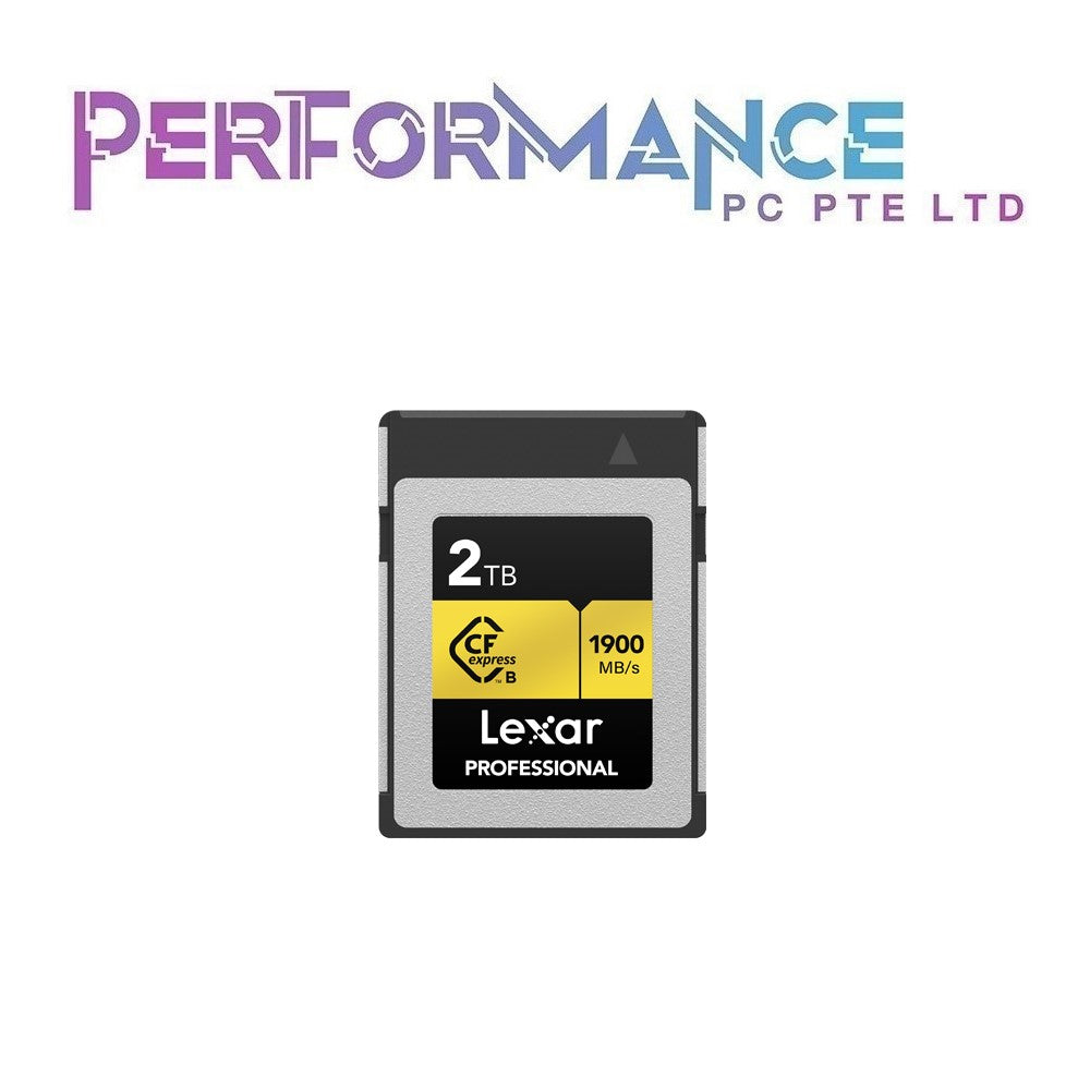 Lexar Professional CFexpress 128GB/256GB/512GB/1TB/2TB Type B R1750W1000 MBs (GOLD Series) SD CARD (LIMITED LIFETIME WARRANTY BY TECH DYNAMIC PTE LTD)