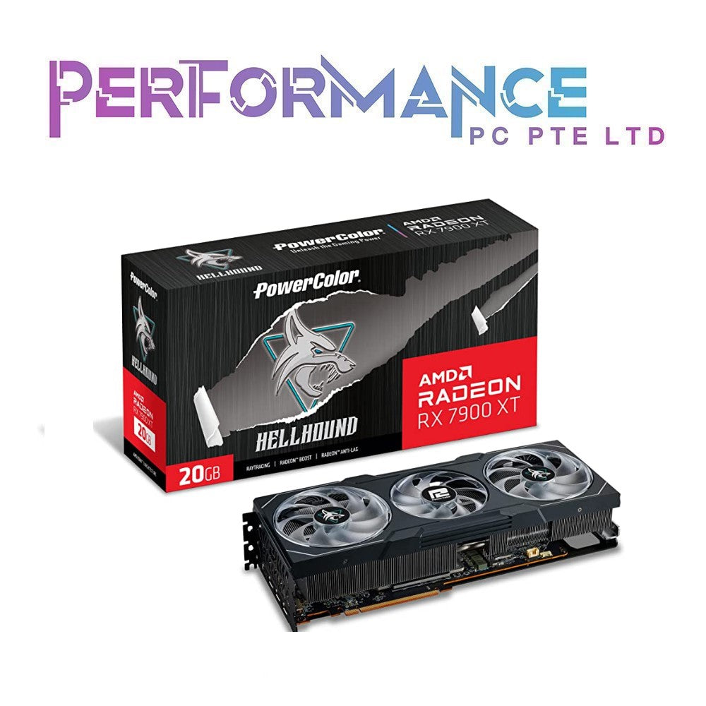 Powercolor Hellhound AMD Radeon RX 7900 XT RX7900XT RX 7900XT RX7900 XT 20GD6 (3 YEARS WARRANTY BY BAN LEONG TECHNOLOGIES PTE LTD)