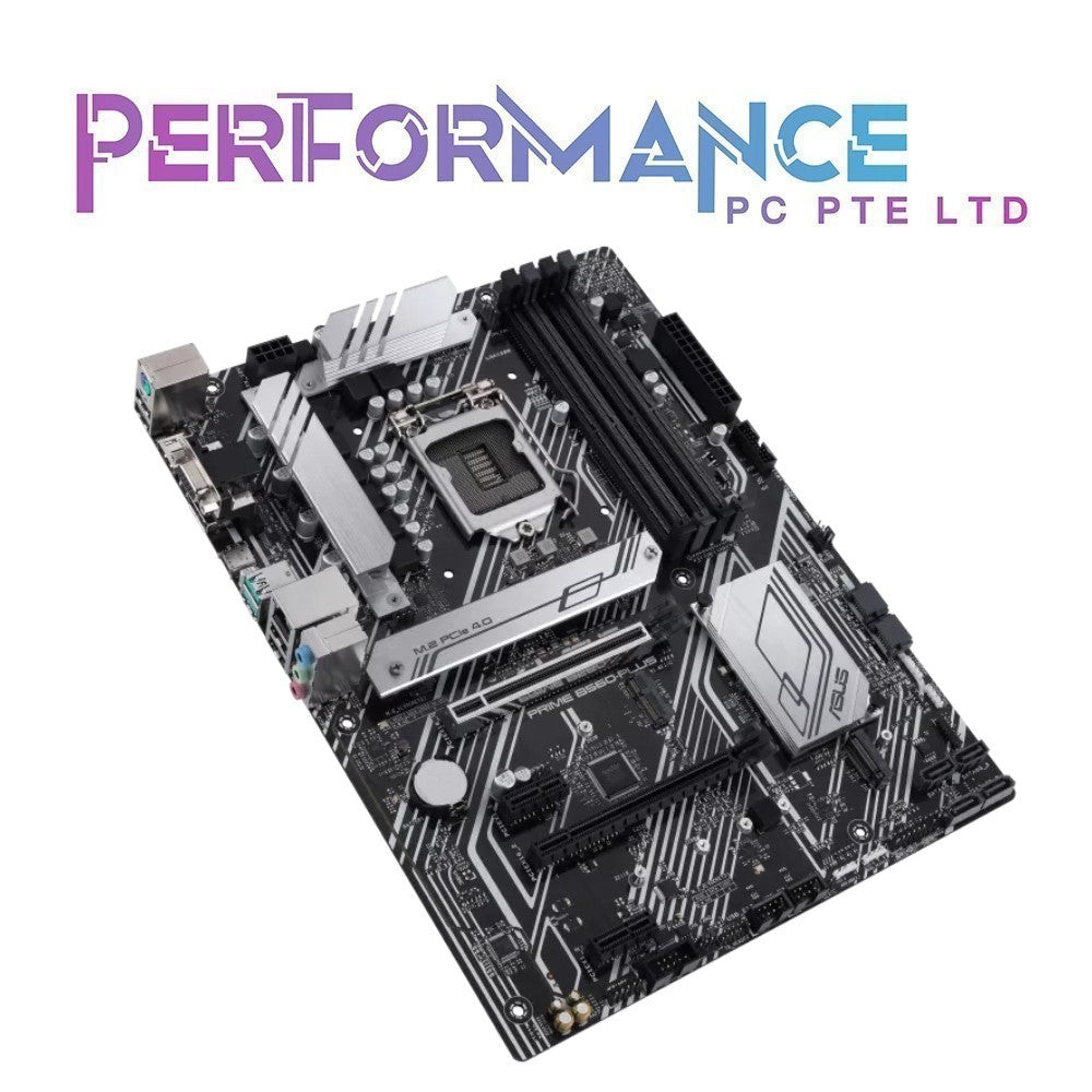 PRIME B560-PLUS B560 PLUS (LGA 1200) ATX motherboard with PCIe® 4.0, two M.2 slots, 8 power stages, Intel® 1 Gb Ethernet, DisplayPort, HDMI, D-Sub, USB 3.2 Gen 1 Type-C®, rear USB 3.2 Gen 2, Thunderbolt™ (3 YEARS WARRANTY BY AVERTEK ENTERPRISES PTE LTD)