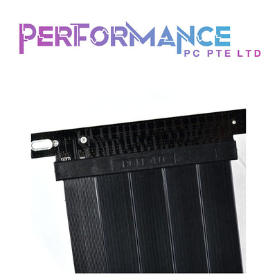 LIAN LI Premium PCI-E 16X 4.0 Black Extender Riser Cable 200mm - PW-PCI-420 (1 YEAR WARRANTY BY CORBELL TECHNOLOGY PTE LTD)