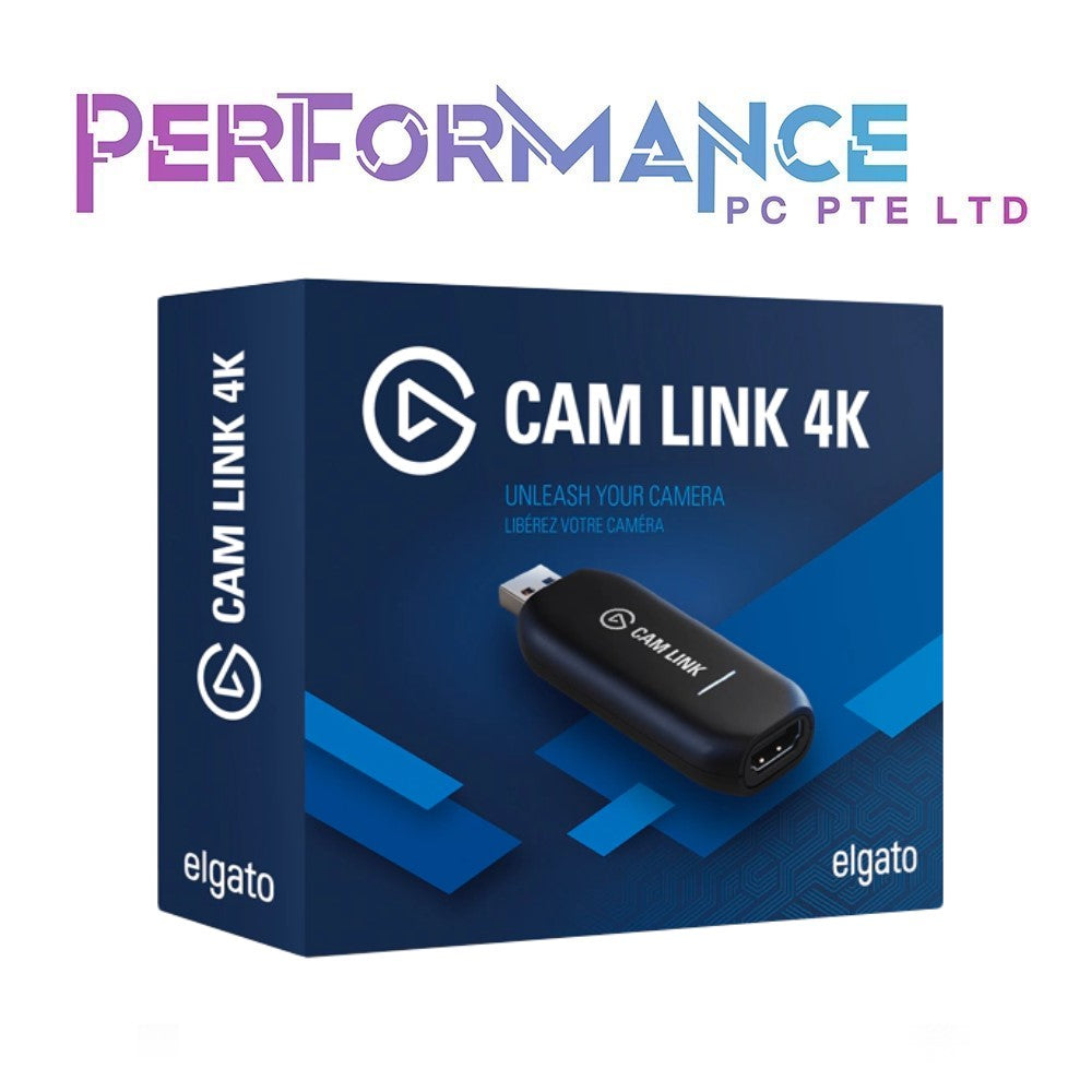 Elgato Cam Link 4K, External Camera Capture Card, Stream and Record with DSLR, Camcorder, ActionCam as Webcam in 1080p60, 4K30 for Video Conferencing, Home Office, Gaming, on OBS, Zoom, Teams, PC/Mac (2 YEARS WARRANTY BY CONVERGENT SYSTEMS PTE LTD)