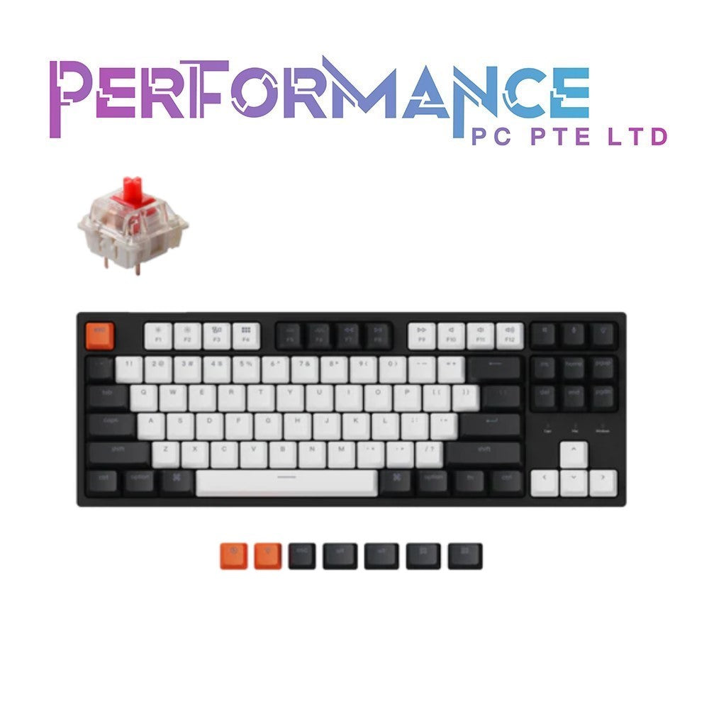 Keychron C1 87 Key Wired Non-Backlit/RGB Hot swap Brown/Blue/Red Switch (1 YEAR WARRANTY BY TECH DYNAMIC PTE LTD)