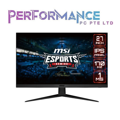 MSI G2712 Esports Gaming Monitor 1920 x 1080 (FHD) Resp. Time 1ms Refresh Rate 170hz (3 YEARS WARRANTY BY CORBELL TECHNOLOGY PTE LTD)
