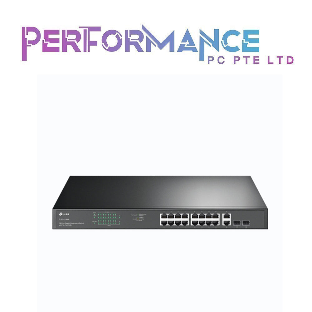 TP-Link TL-SG1218MP 18-Port Gigabit Rackmount Switch with 16 PoE+