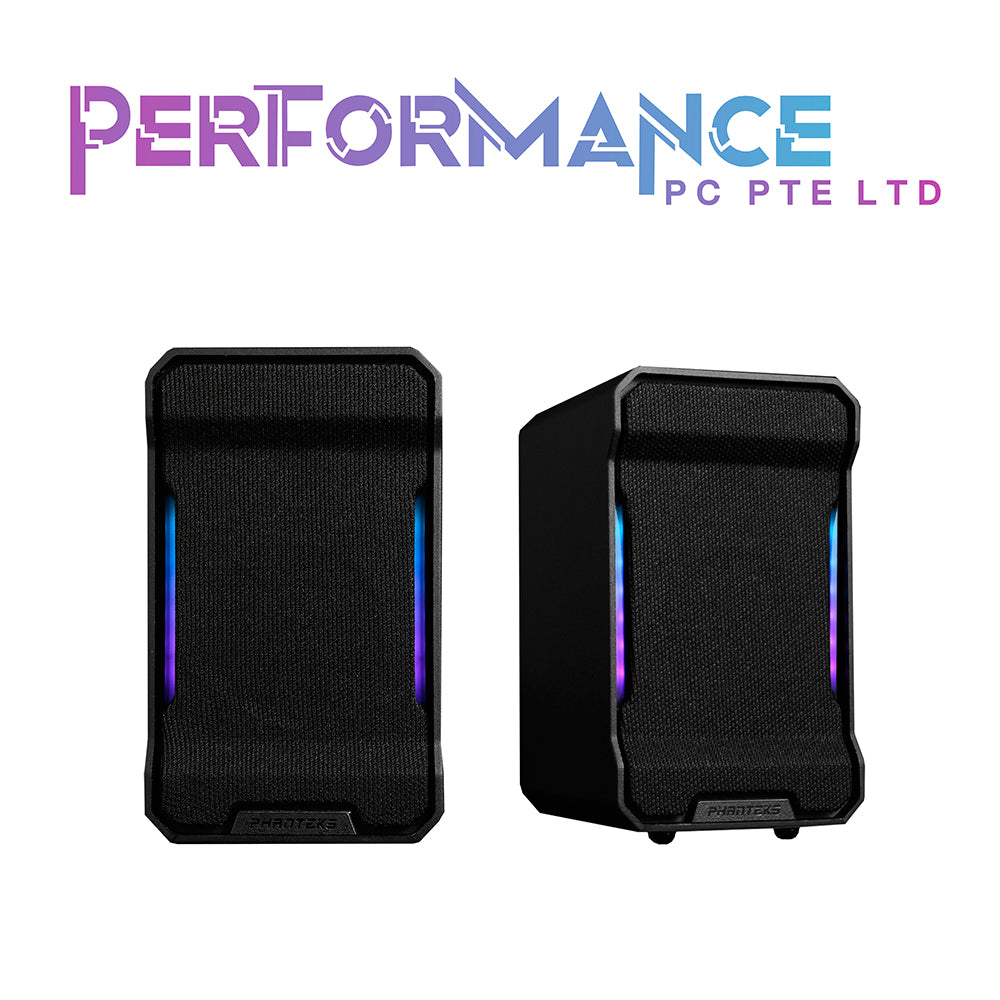 Phanteks Evolv Sound Mini, Compact, Gaming Speaker, Digital-RGB Lighting, Black (2 YEARS WARRANTY BY CORBELL TECHNOLOGY PTE LTD)