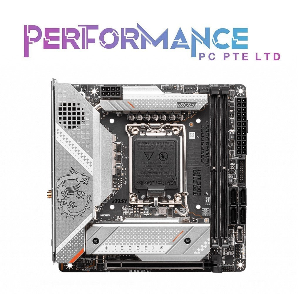 MSI MPG Z790I Z790 I EDGE WIFI Gaming Motherboard (3 YEARS WARRANTY BY CORBELL TCHNOLOGY PTE LTD)