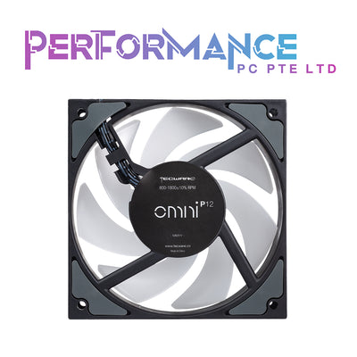 Tecware Omni P12/P14 Fans, 3/2 Fan Pack Black/White (1 YEAR WARRANTY BY TECH DYNAMIC PTE LTD)