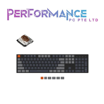 KEYCHRON K5 RGB Optical Ultra-Slim Wireless Mechanical Keyboard - Centre Dark Gray - Red/Blue/Brown Switch (1 YEAR WARRANTY BY TECH DYNAMIC PTE LTD)