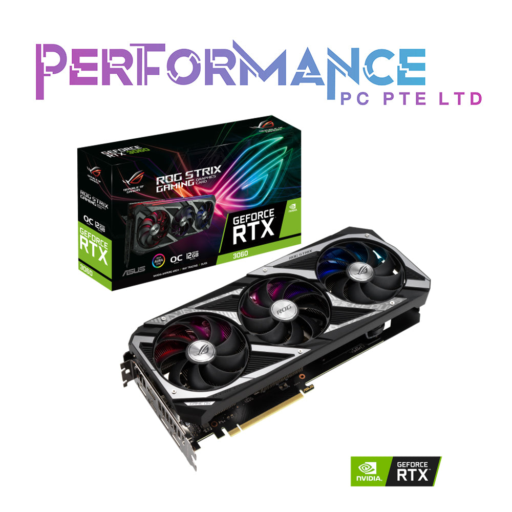 ASUS ROG Strix GeForce RTX 3060 V2 OC Edition 12GB GDDR6 Graphics Card (3 YEARS WARRANTY BY AVERTEK ENTERPRISES PTE LTD)