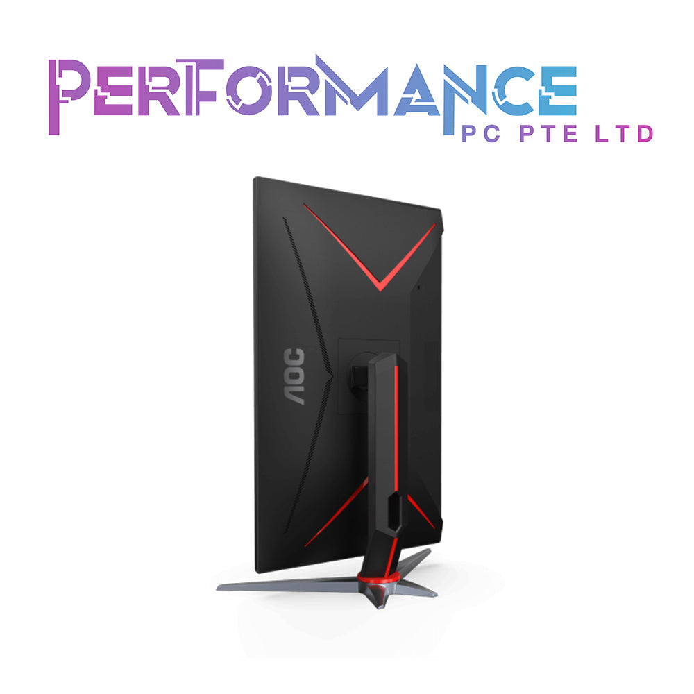 AOC 24G2 23.8 inch/ 24 inch Black/Red Full HD IPS Gaming Monitor / 144Hz / 1ms / FreeSync / HDMI+DP+VGA+Audio Out / Height Adjustable / Pivotable (3 YEARS WARRANTY BY CORBELL TECHNOLOGY PTE LTD)