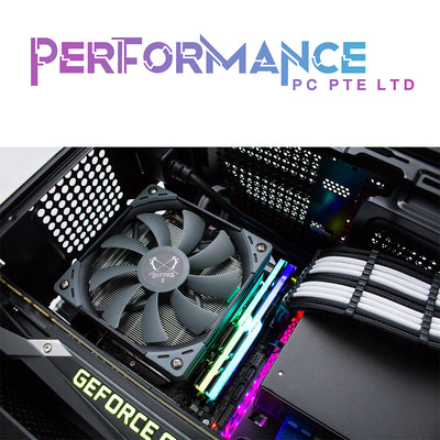 Scythe Low Profile 3 cpu air cooler with 5 x 6mm Heatpipe, 69mm height, 1 x Kazeflex 120 Slim PWM fan, Full Ram Compatability (2 YEARS WARRANTY BY TECH DYNAMIC PTE LTD)