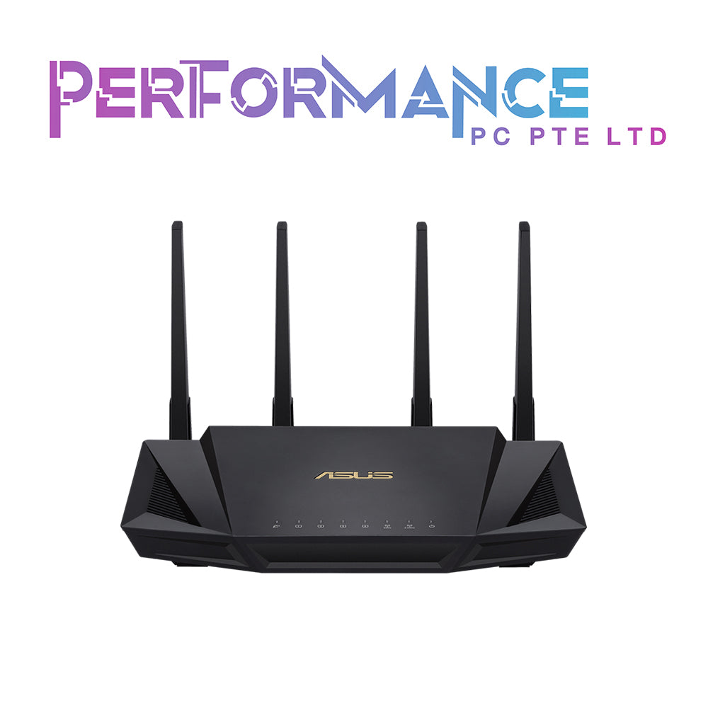 ASUS RT-AX58U AX3000 Dual Band WiFi 6 (802.11ax) Router supporting MU-MIMO and OFDMA technology, with AiProtection Pro network security powered by Trend Micro, compatible with ASUS AiMesh WiFi system (3 YEARS WARRANTY BY AVERTEK ENTERPRISES PTE LTD)