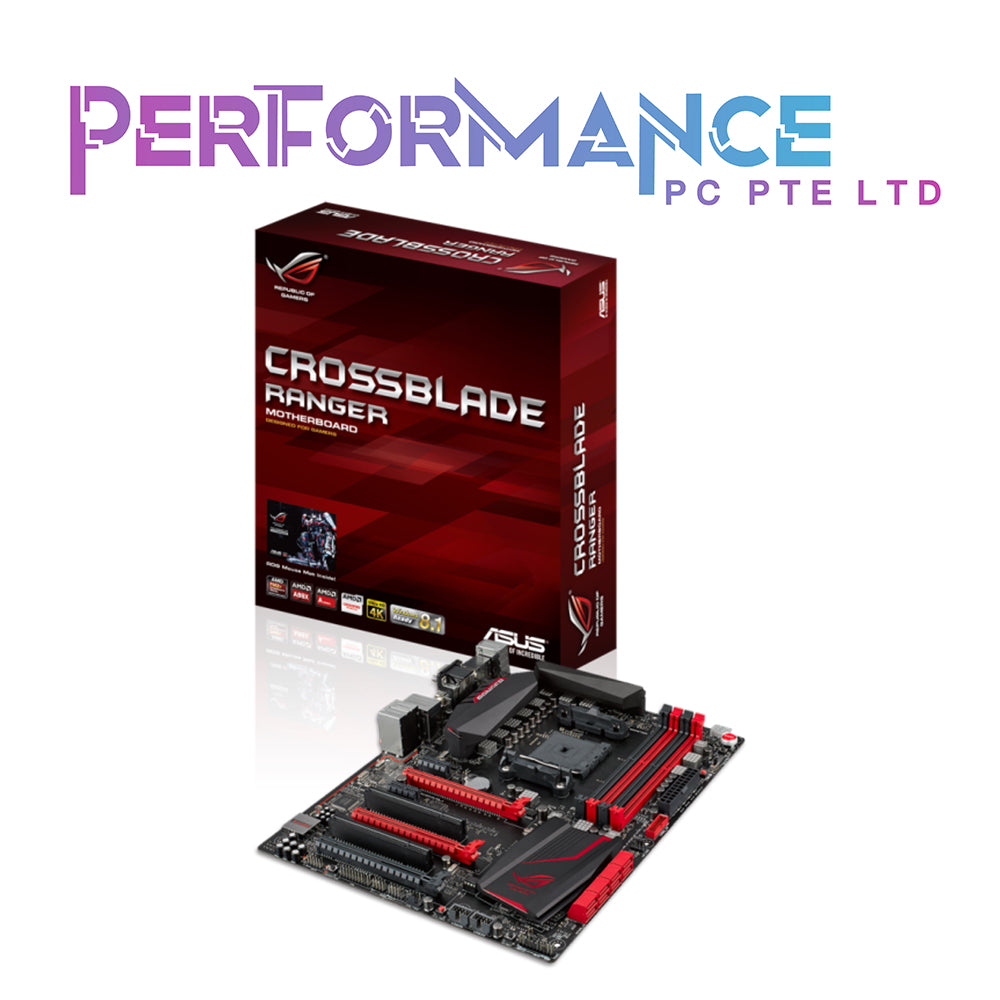 ASUS ROG CROSSBLADE RANGER AMD Motherboard Socket FM2/FM2+ AMD A88X DDR3 64GB 3×PCI-E X16 (3 YEARS WARRANTY BY AVERTEK ENTERPRISES PTE LTD)