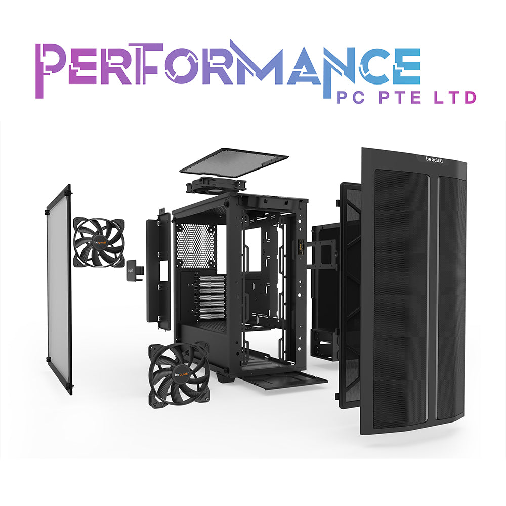 be quiet! Pure Base 500 DX , ATX, ARGB MESH, LED Strip, TG, 3x 14cm Pure Wings, Black/White CASE (3 Years Warranty By Tech Dynamic Pte Ltd)