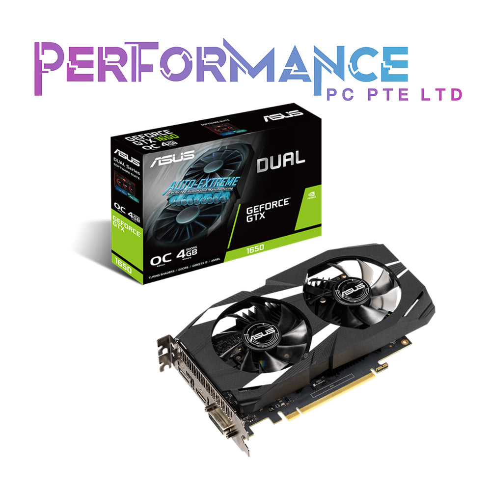 ASUS Dual GeForce GTX 1650 OC 4GB Edition Graphics Card (3 YEARS WARRANTY BY AVERTEK ENTERPRISES PTE LTD)