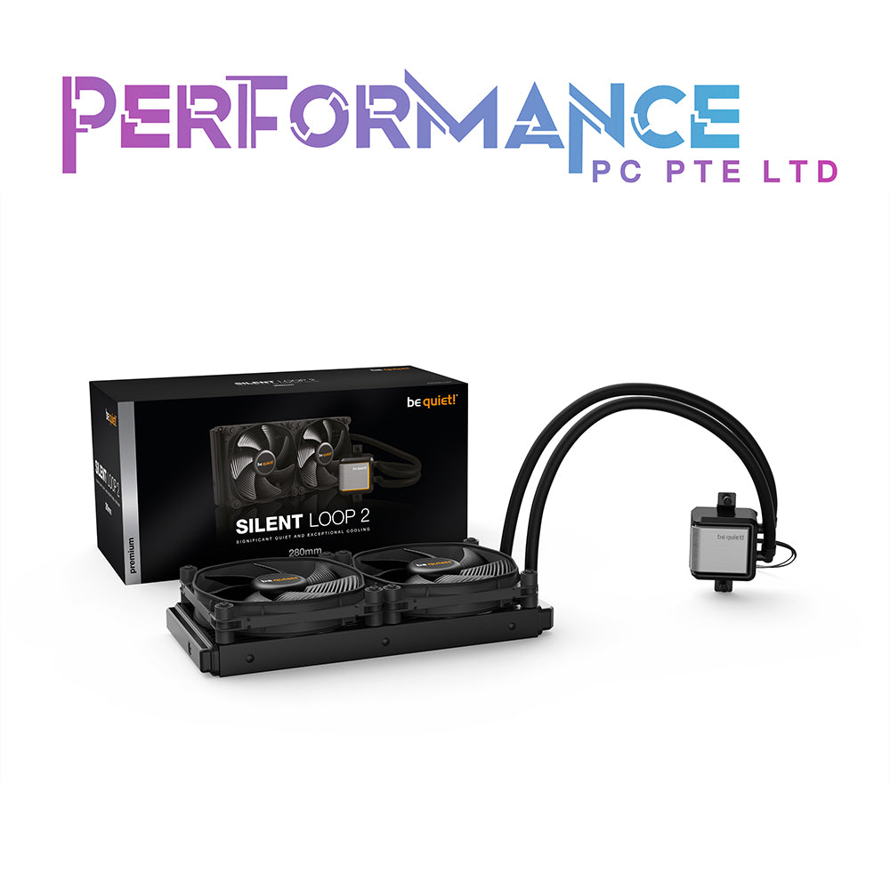 be quiet! Silent Loop 2 ARGB Pump, Silent Wings 12cm/14cm PWM fan, Super Quiet (LGA 1700 Compatible) 240/280/360 AIO CPU COOLER (3 Years Warranty By Tech Dynamic Pte Ltd)