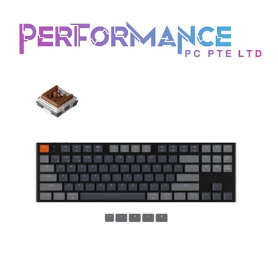 KEYCHRON K1 v5 RGB Optical Wireless Mechanical Keyboard - Centre Light Gray - Blue/Red/Brown Switch (1 YEAR WARRANTY BY TECH DYNAMIC PTE LTD)