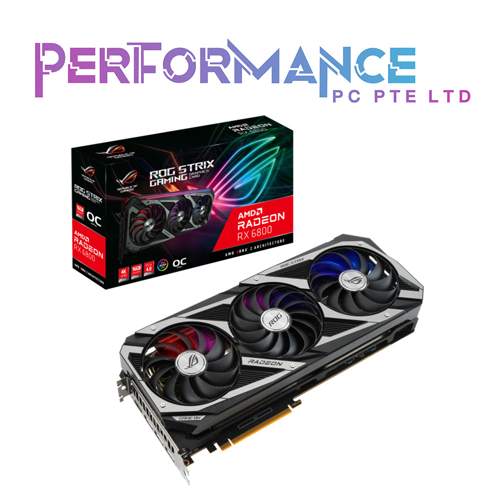 ASUS ROG Strix Radeon RX 6800 RX6800 OC 16GB GDDR6 Graphics Card (3 YEARS WARRANTY BY AVERTEK ENTERPRISES PTE LTD)