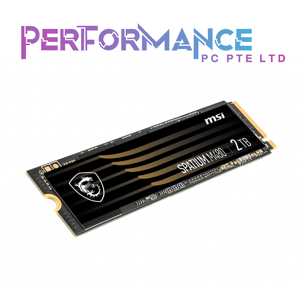 MSI SPATIUM M480 PCIe 4.0 NVMe M.2 1TB/2TB/ 5Yrs Wty/MAX READ: 7000 MB/s, MAX WRITE: 6850 MB/s (5 YEARS WARRANTY BY CORBELL TECHNOLOGY PTE LTD)