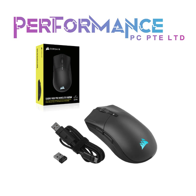 CORSAIR SABRE RGB PRO Wireless/Wired Champion Series Optical Gaming Mouse (2 YEARS WARRANTY BY CONVERGENT SYSTEMS PTE LTD)