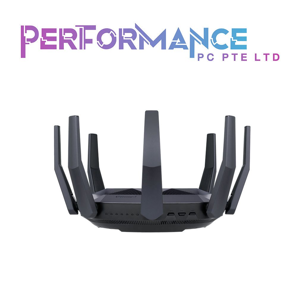ASUS RT-AX89X 12-stream AX6000 Dual Band WiFi 6 (802.11ax) Router supporting MU-MIMO and OFDMA technology, with AiProtection Pro network security powered by Trend Micro and Adaptive QoS (3 YEARS WARRANTY BY AVERTEK ENTERPRISES PTE LTD)