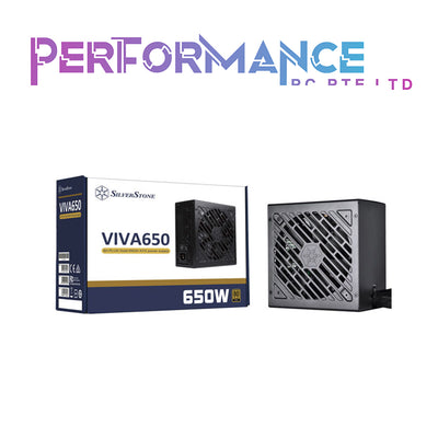 SILVERSTONE VIVA 650W/750W 80 Plus Gold power supply, All Black FLAT Cable Design (3 YEARS WARRANTY BY AVERTEK ENTERPRISES PTE LTD)