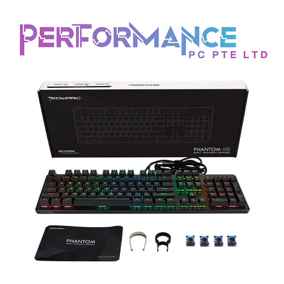Tecware Phantom 87/104 Keyboard RGB Outemu Switches Blue/Red/Brown/Pink (1 Year Warranty By Tech Dynamic Pte Ltd)