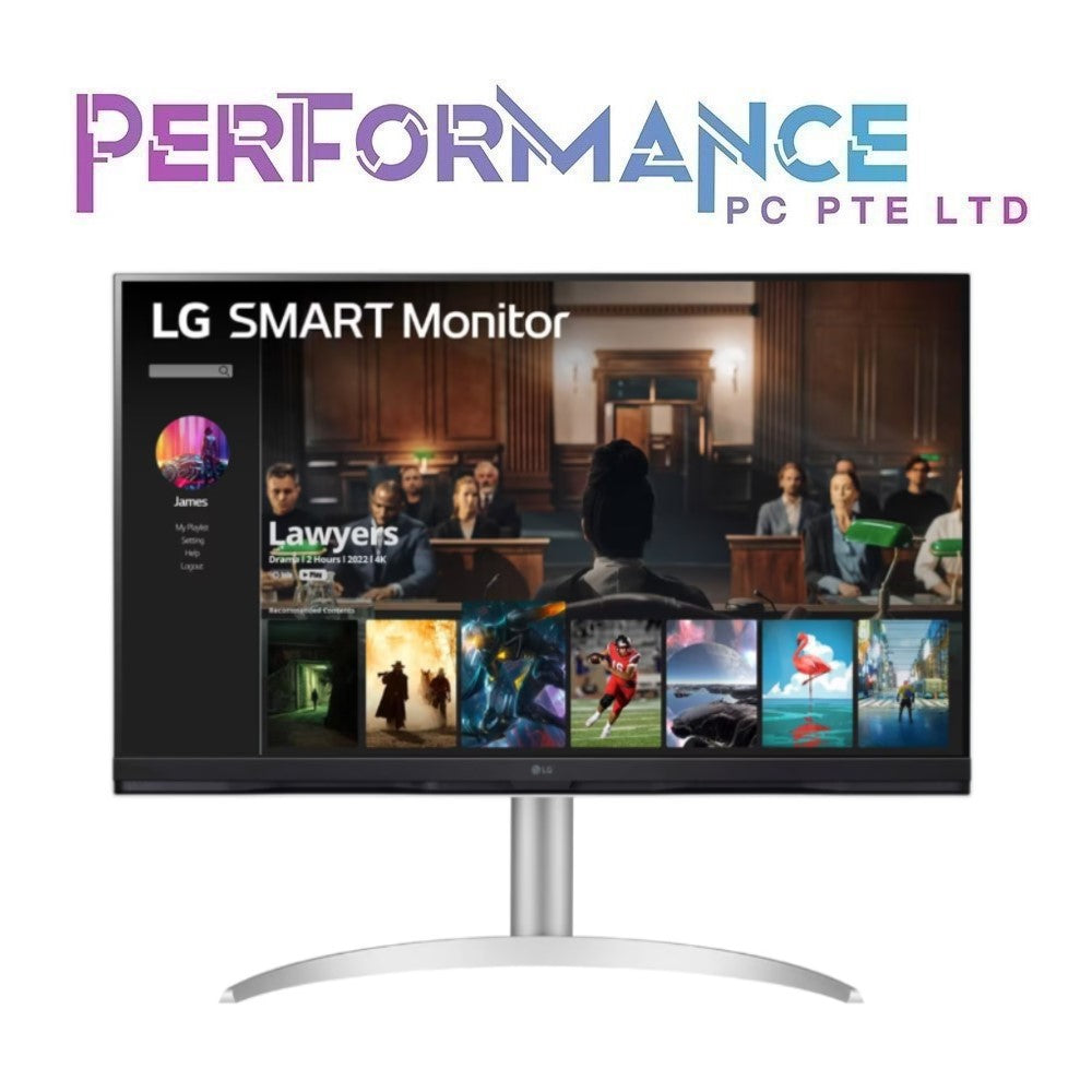 LG 32SQ730S-W UHD 4K 32'' SMART Monitor Resp. Time 5ms Refresh Rate 60hz (3 YEARS WARRANTY BY LG)