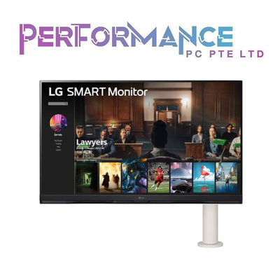 LG 32SQ780S-W UHD 4K 32'' SMART Monitor with Ergo Stand Resp. Time 5ms Refresh Rate 60hz (3 YEARS WARRANTY BY LG)