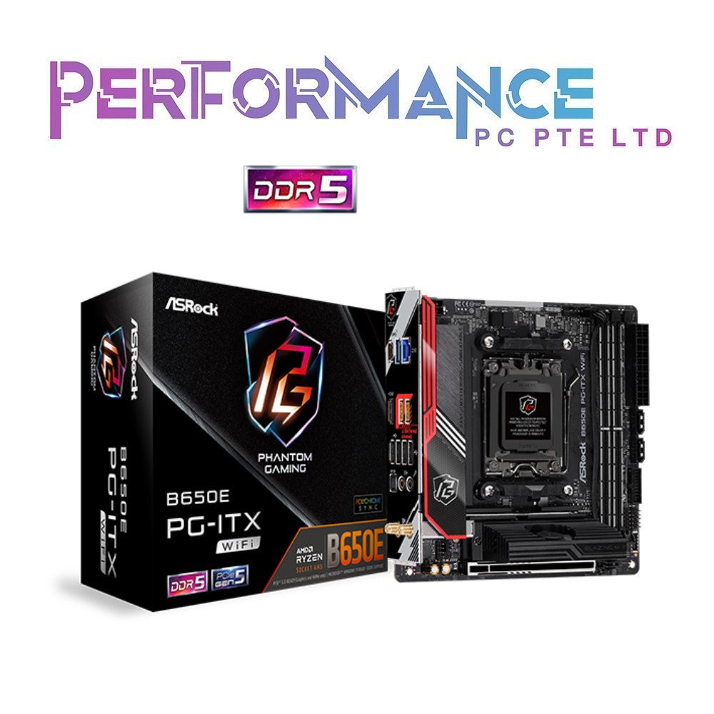 ASRock B650E B650 E PG-ITX WIFI AX Gaming Motherboard (3 YEARS WARRANTY BY TECH DYNAMIC PTE LTD)