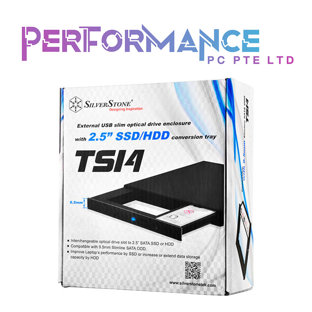 SilverStone SST-TS14B ODD/SSD/HDD Enclosure, 2.5" (1 YEARS WARRANTY BY AVERTEK ENTERPRISES PTE LTD)