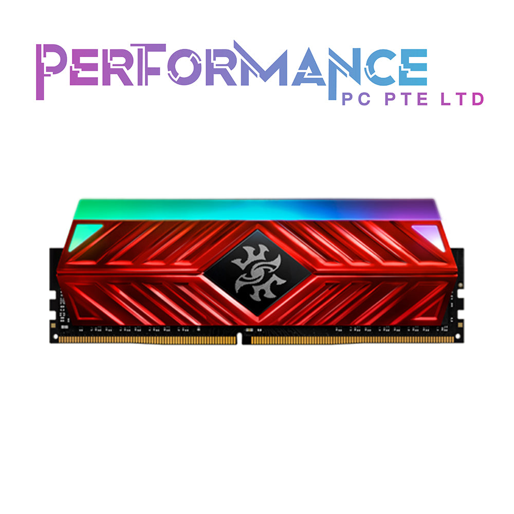 ADATA SPECTRIX D41G DDR4 RGB Memory Module Black/Red - DDR4-3200CL16 16GB/32GB (LIFETIME LIMITED WARRANTY BY TECH DYNAMIC PTE LTD)