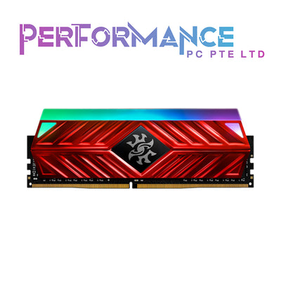 ADATA SPECTRIX D41G DDR4 RGB Memory Module Black/Red - DDR4-3200CL16 16GB/32GB (LIFETIME LIMITED WARRANTY BY TECH DYNAMIC PTE LTD)