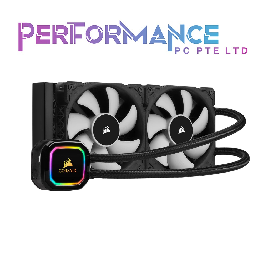 CORSAIR iCUE H60i/H100i/H115i/H150i RGB PRO XT Watercooler AIO, 120mm/240mm/280mm/360mm Radiator (5YEARS WARRANTY BY CONVERGENT SYSTEMS PTE LTD)