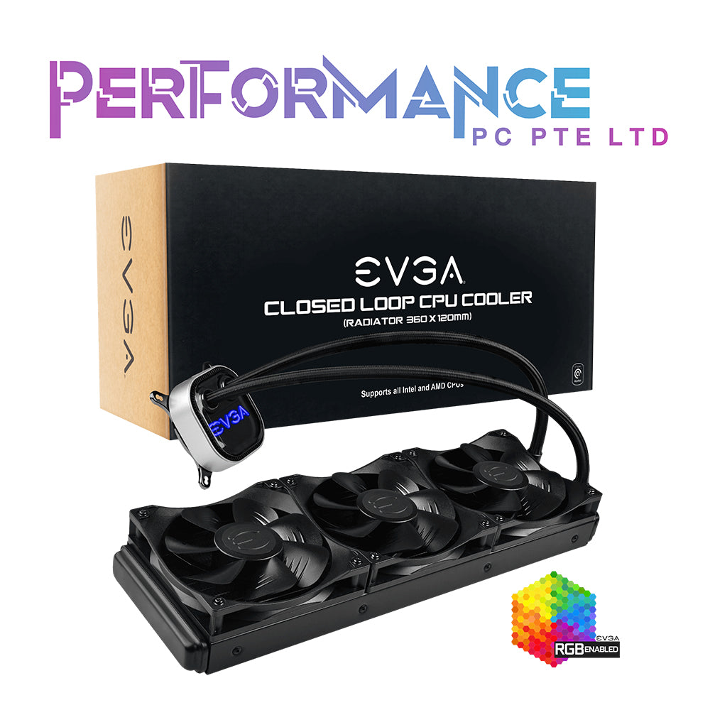 EVGA CLC AIO 240mm/280mm/360mm cpu cooler (5 Years Warranty By Tech Dynamic Pte Ltd)
