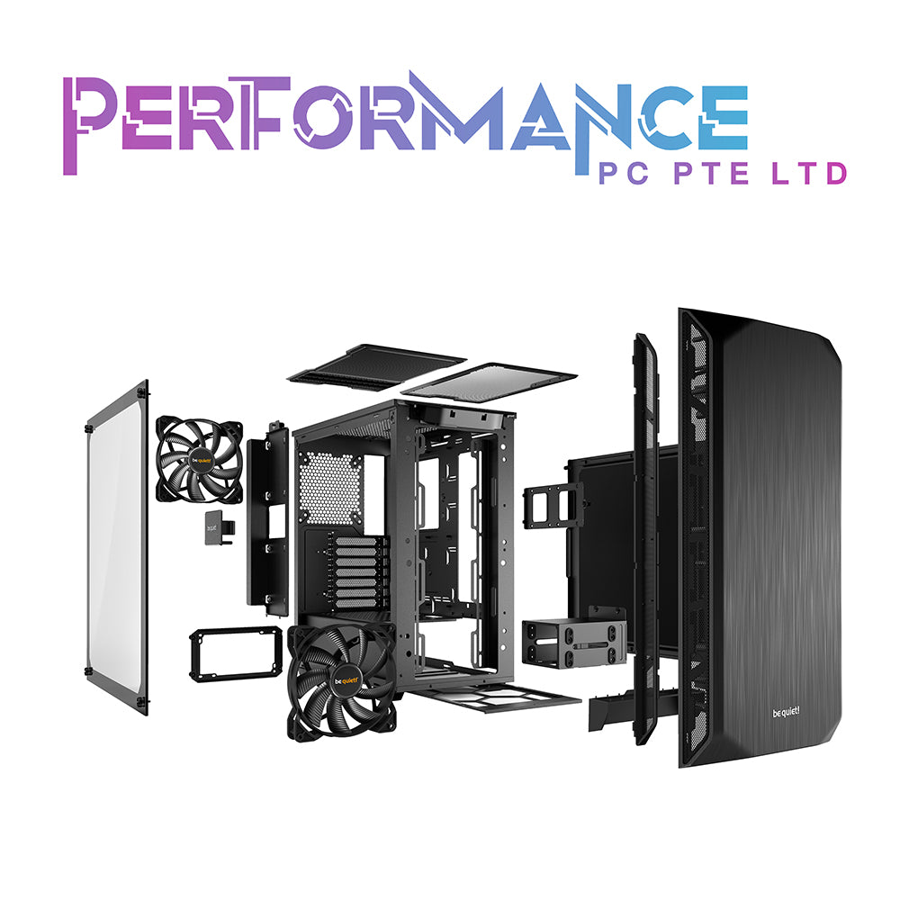 be quiet! Pure Base 500 TG , ATX, TG Side Panel, 2x 14cm Pure Wings, Black/Grey CASE (3 Years Warranty By Tech Dynamic Pte Ltd)