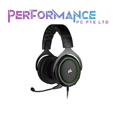 CORSAIR HS50 Pro Gaming Headset - Carbon/Green/Blue (2 YEARS WARRANTY BY CONVERGENT SYSTEMS PTE LTD)