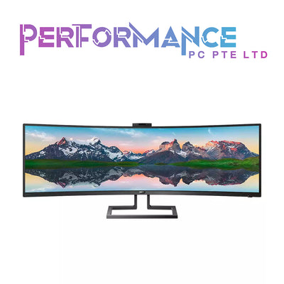 PHILIPS P-LINE 499P9H1 49 inch Dual QHD 5120 x 1440 70hz SuperWide Curved LCD Display with Built-in Speakers (3 YEARS WARRANTY BY CORBELL TECHNOLOGY PTE LTD)
