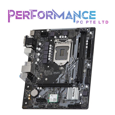 ASRock H510M/AC Motherboard Supports DDR4 3200MHz (OC) 1 x PCIe 4.0 x16, 1 x PCIe 3.0 x14 SATA3, 1 x Ultra M.2 (PCIe Gen3 x4 & SATA3) 4 x USB 3.2 Gen1 (2 x Rear, 2 x Front)4 x USB 2.0 (2 x Rear, 2 x Front)( 3 YEARS WARRANTY BY TECH DYNAMIC PTE LTD)