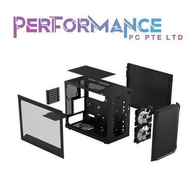 Fractal Design Focus 2 RGB Black / White TG Clear Tint (2 YEARS WARRANTY BY CONVERGENT SYSTEMS PTE LTD)