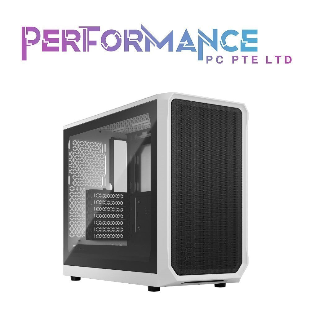 Fractal Design Focus 2 Black / White TG Clear Tint / Solid (2 YEARS WARRANTY BY CONVERGENT SYSTEMS PTE LTD)