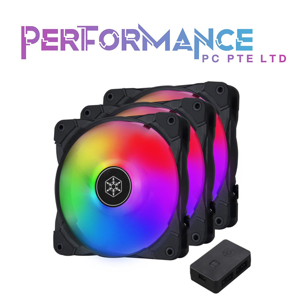 SilverStone Air Blazer 120i Lite 3-Pack ARGB Fans with ARGB Controller, Hydro Bearing and PC Case Fans (1 YEAR WARRANTY BY AVERTEK ENTERPRISES PTE LTD)