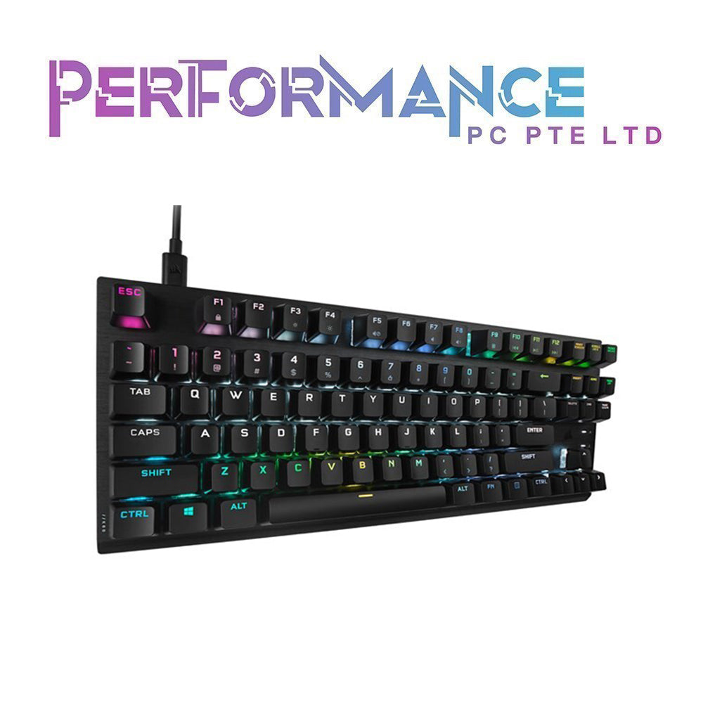 Corsair K60 RGB PRO TKL Tenkeyless Optical-Mechanical Gaming Keyboard - Corsair OPX Switch (2 YEARS WARRANTY BY CONVERGENT SYSTEMS PTE LTD)