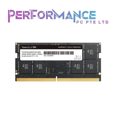 TEAMGROUP Elite SODIMM DDR5 32GB 4800MHz CL40 LAPTOP RAM (LIMITED LIFETIME WARRANTY BY AVERTEK ENTERPRISES PTE LTD)