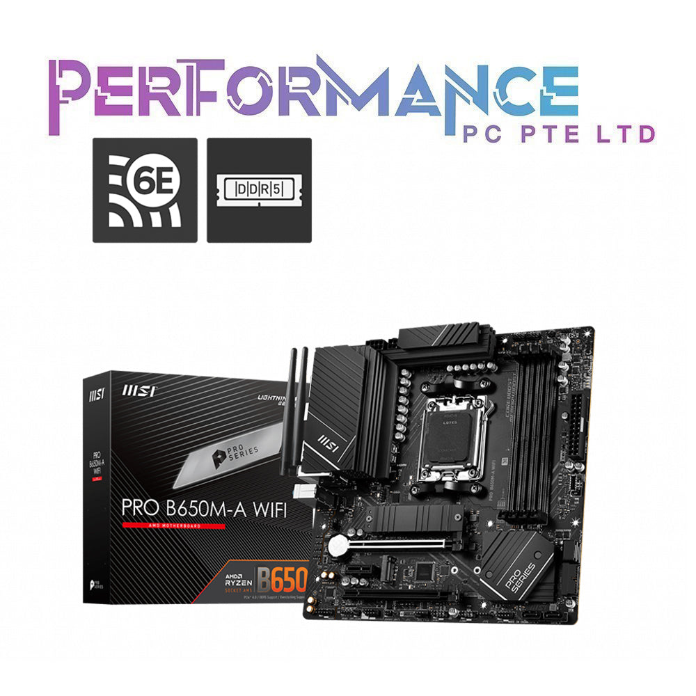 MSI PRO B650M-A B650M A WIFI Gaming Motherboard (3 YEARS WARRANTY BY CORBELL TECHNOLOGY PTE LTD)