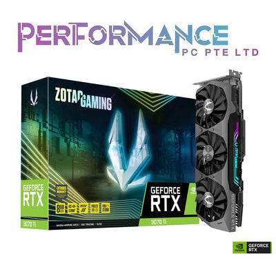 ZOTAC GAMING GeForce RTX 3070 Ti RTX 3070Ti 3070ti 8GB GDDR6X (3+2 Years Warranty By Tech Dynamic Pte Ltd)