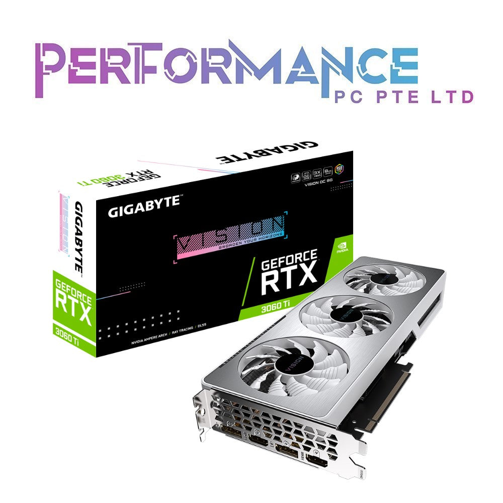 GIGABYTE GeForce RTX™ 3060 Ti RTX 3060Ti VISION OC 8G GDDR6 (3 YEARS WARRANTY BY CDL TRADING PTE LTD)